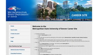 MSU Denver Jobs