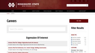 Mississippi State University - Recent Jobs