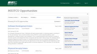 MSUFCU Opportunities - My Job Search