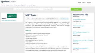 Work at M&T Bank | CareerBuilder