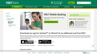 Mobile Banking | M&T Bank