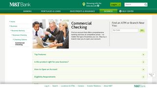 M&T Commercial Checking - Business | M&T Bank