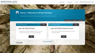 mt.gov - Montana's Official State Website - Online Services