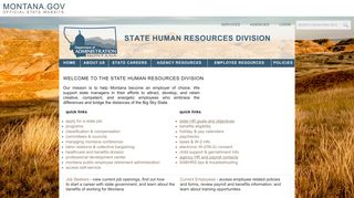 Welcome to the State Human Resources Division - Montana.gov