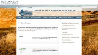 Current Employees - the State Human Resources Division - Montana ...