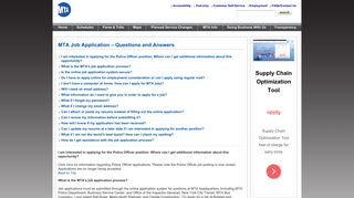 MTA.info | MTA Job Application – Questions and Answers