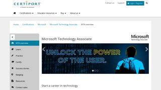 Microsoft Technology Associate :: Certiport