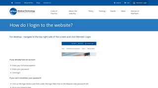 How do I login to the website? - MTAA