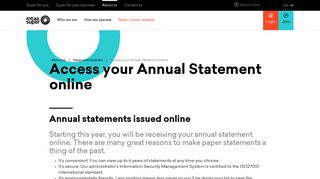 Access your annual statement online - MTAA Super