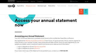 Access your annual statement now - MTAA Super