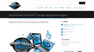 About My Music Travel, MTC's Trip Sign-Up & Payment Program ...