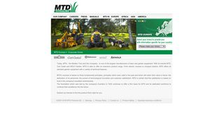 MTD Europe : Corporate Home