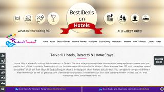 Tarkarli Hotels, Resorts & HomeStays - Tarkarli beach, Hotels in ...