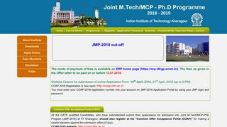 GATE - Joint M.Tech Ph.D