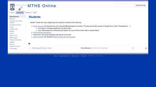 Students - MTHS Online - Google Sites