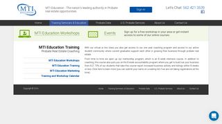 Probate Real Estate Coaching - MTI Education Training | MTI