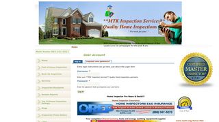 User account - MTK Inspection Services