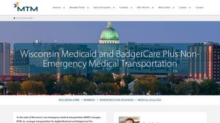 Wisconsin Non-Emergency Medical Transportation - NEMT - MTM Inc