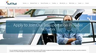 Transportation Service Provider Network - Join our Network - MTM Inc