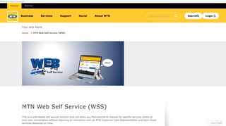 MTN Web Self Service (WSS) | MTN Online