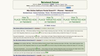 Mtn Online Selfcare Portal Down!!!! - Phones - Nigeria - Nairaland ...