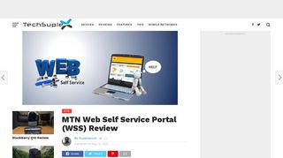 MTN Web Self Service Portal (WSS) Review - TechSuplex
