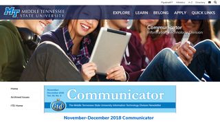 Communicator | Middle Tennessee State University
