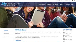 ITD Help Desk | Middle Tennessee State University