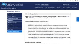 Wifi and Charging Stations - Technology Services - Walker Library at ...