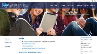 ITD Help Desk | Middle Tennessee State University