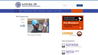 MTTF Apprentice | Construction & General Building Laborers' Local 79