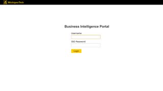 WebFOCUS Business Intelligence Portal Login - banweb.mtu.edu