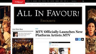 MTV Officially Launches New Platform Artists.MTV | Hollywood Reporter