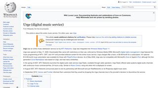 Urge (digital music service) - Wikipedia