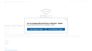 Get Auto Login Open WiFi - Microsoft Store en-MU