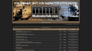 MudmotorTalk.com - Index page