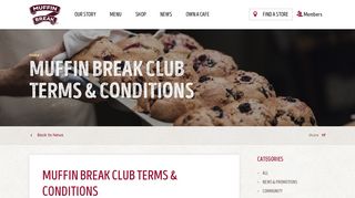 Muffin Break NZ Club Terms & Conditions |