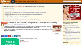 Muffin Break - Free Coffee by Joining Club Plus Free Muffin on Your ...