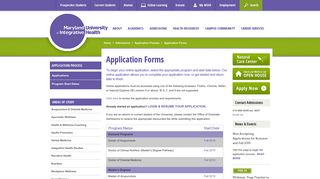 Application Forms | MUIH