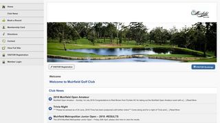 Mobile App - Muirfield Golf Club