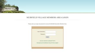 Log In to Muirfield Association Members Area - Muirfield Association, Inc.