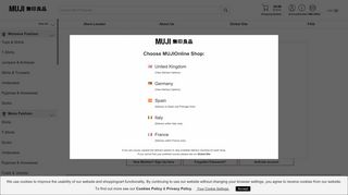 Account - MUJI Online - Welcome to the MUJI Online Store.