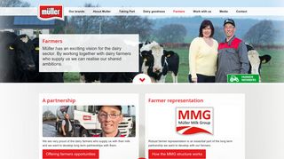 Farmers and Müller: Müller Website