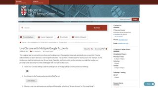 Use Chrome with Multiple Google Accounts - Knowledgebase / Email ...