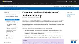 Download and install the Microsoft Authenticator app - Azure Active ...