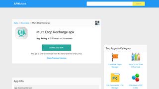 Multi Etop Recharge Apk Download latest version ... - APKMonk