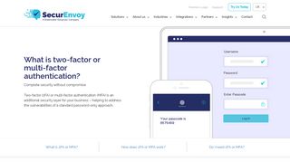 What is Two Factor Authentication? - SecurEnvoy
