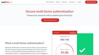 Secure Multi-Factor Authentication for Every Login | LastPass MFA