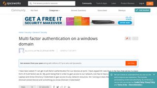 Multi factor authentication on a windows domain - IT Security ...