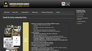 Center for Army Leadership (CAL) | US Army Combined Arms Center